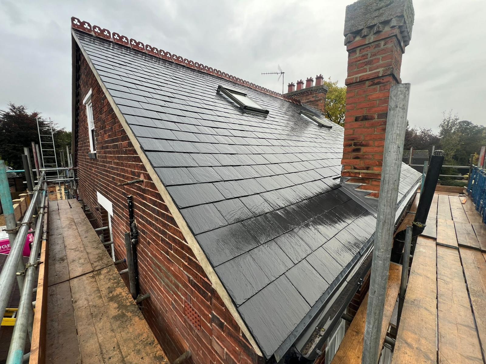 Completed roofing project in Edinburgh