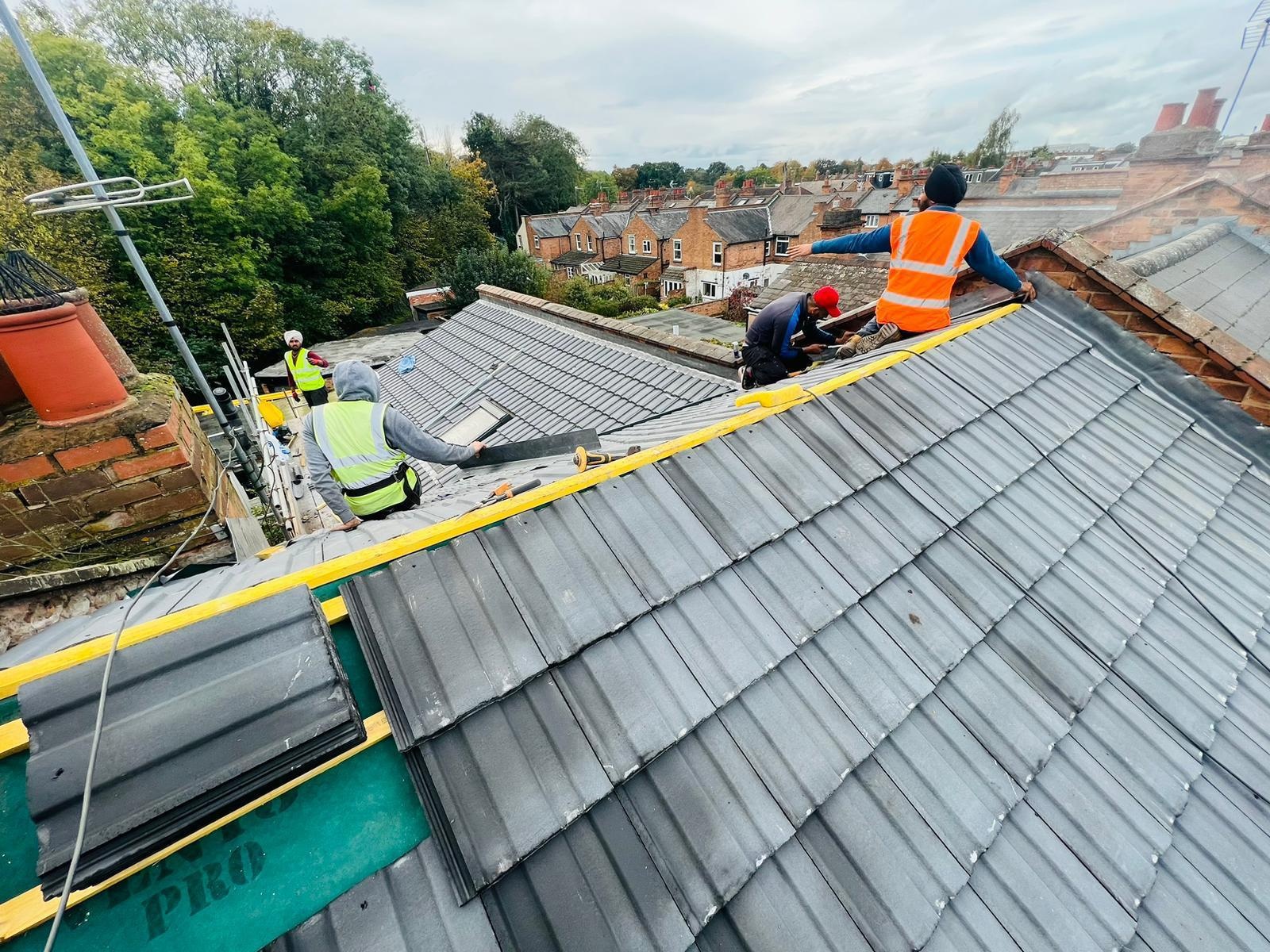 New Tile Roof Installation
