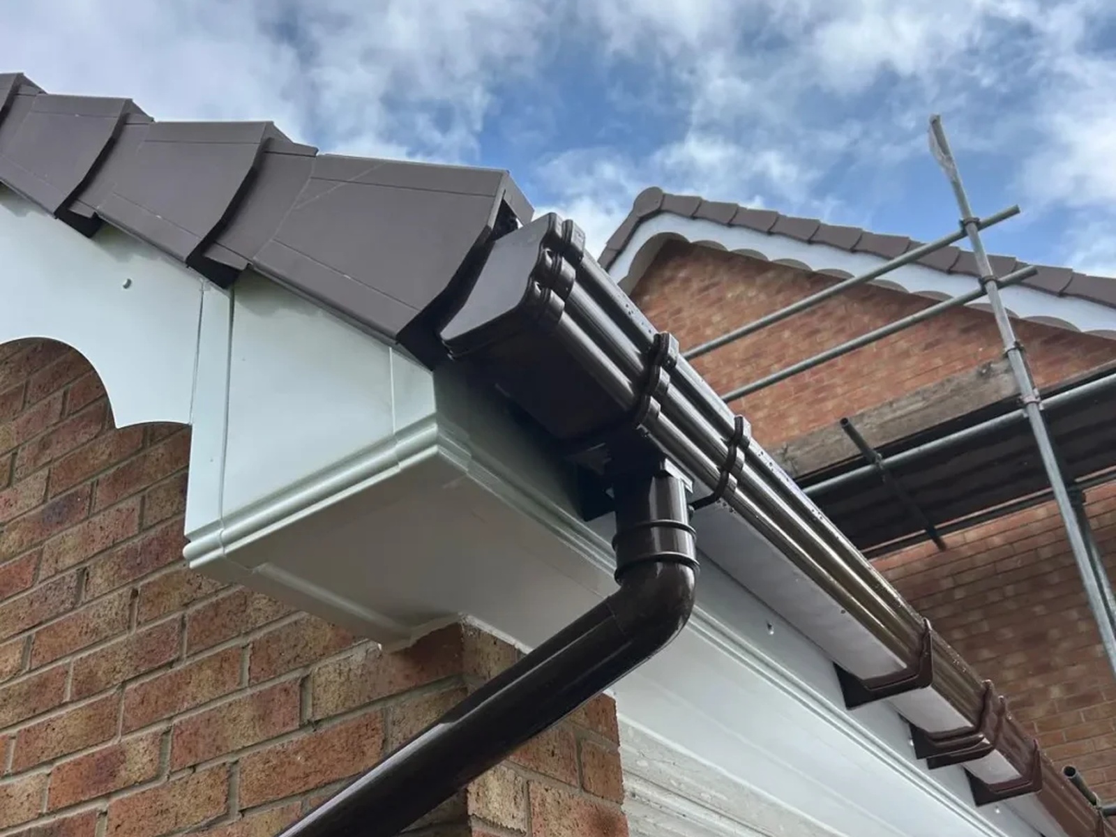 Gutter installation work
