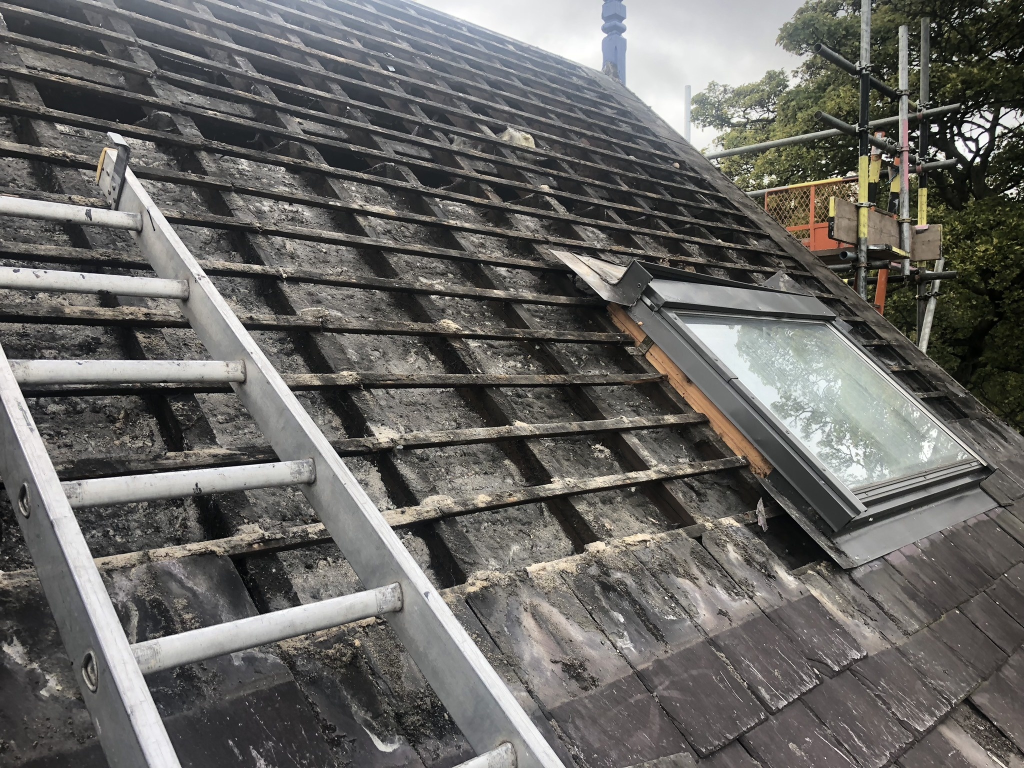 Roof restoration project in Edinburgh