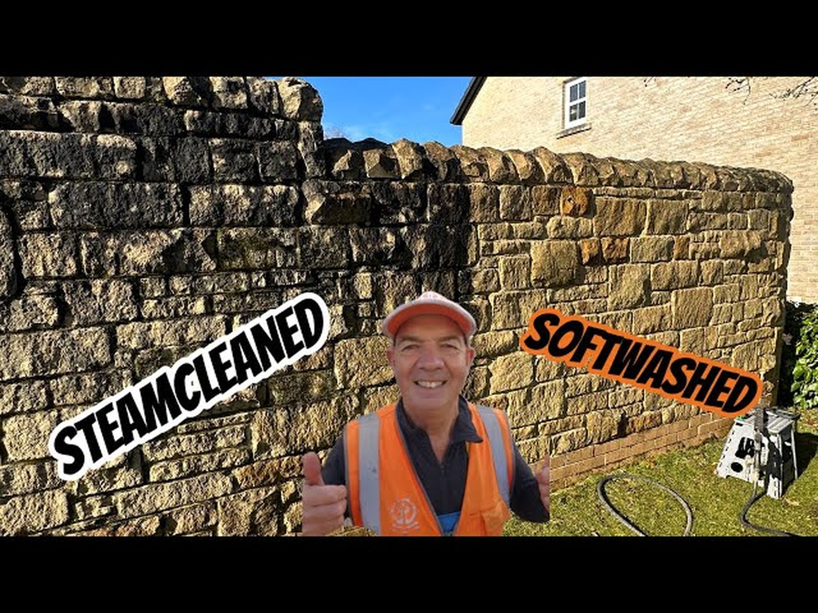 Stone Wall Cleaning